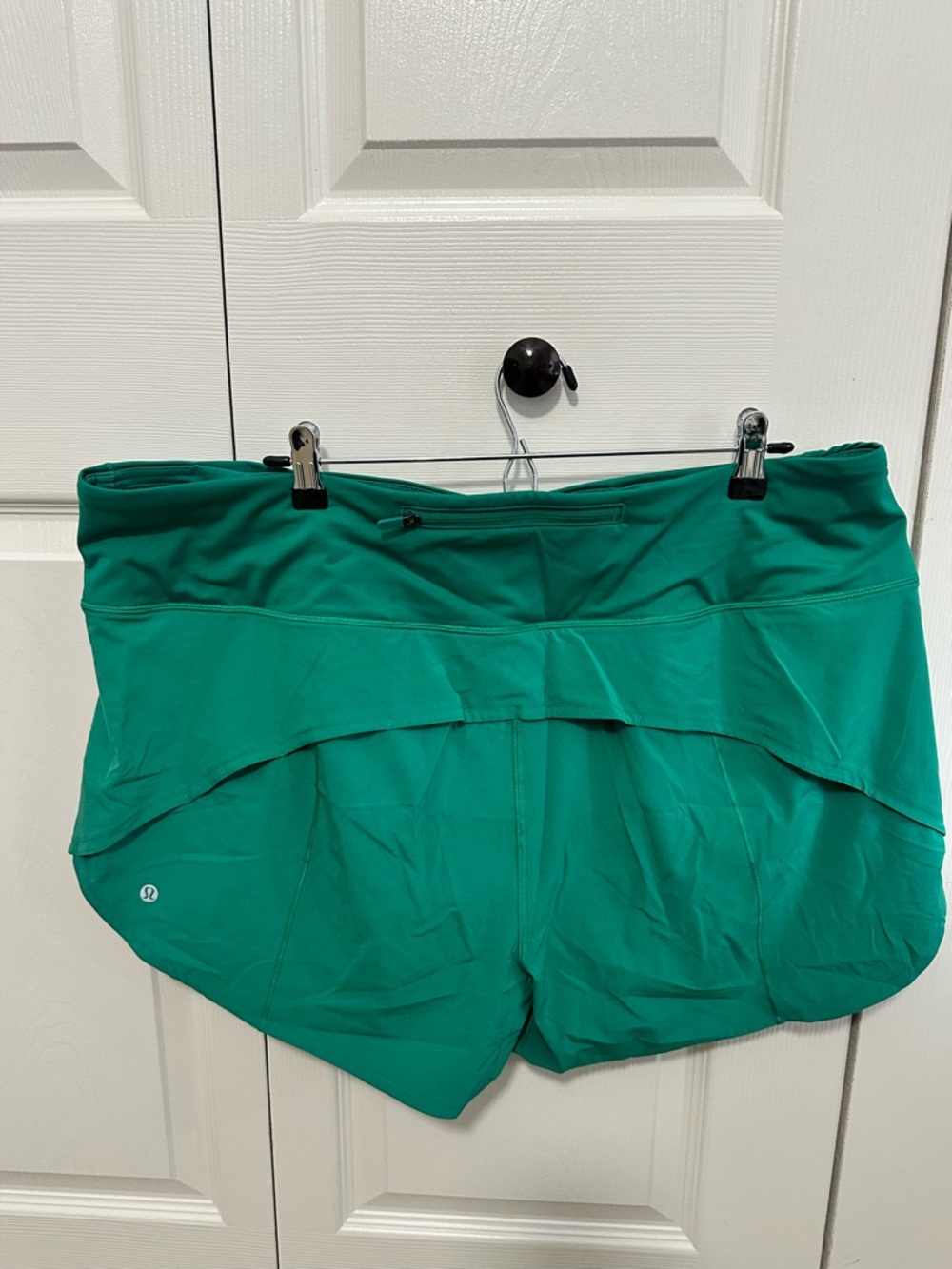 Lululemon Speed Up High-Rise Lined Short 4" in Cascadia Green Size 18 EUC - Picture 2 of 6